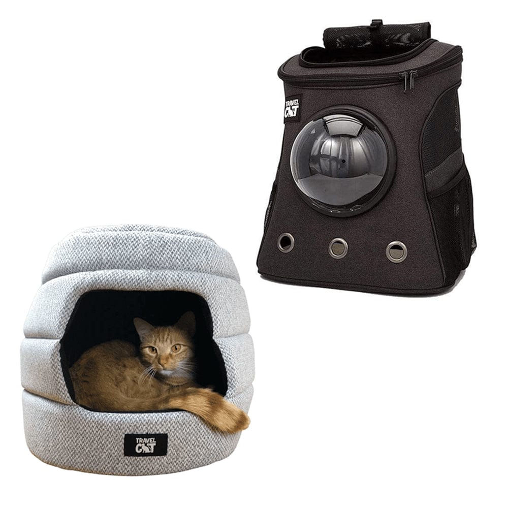 "The Fat Cat" Cat Backpack & Meowbile Home Bundle