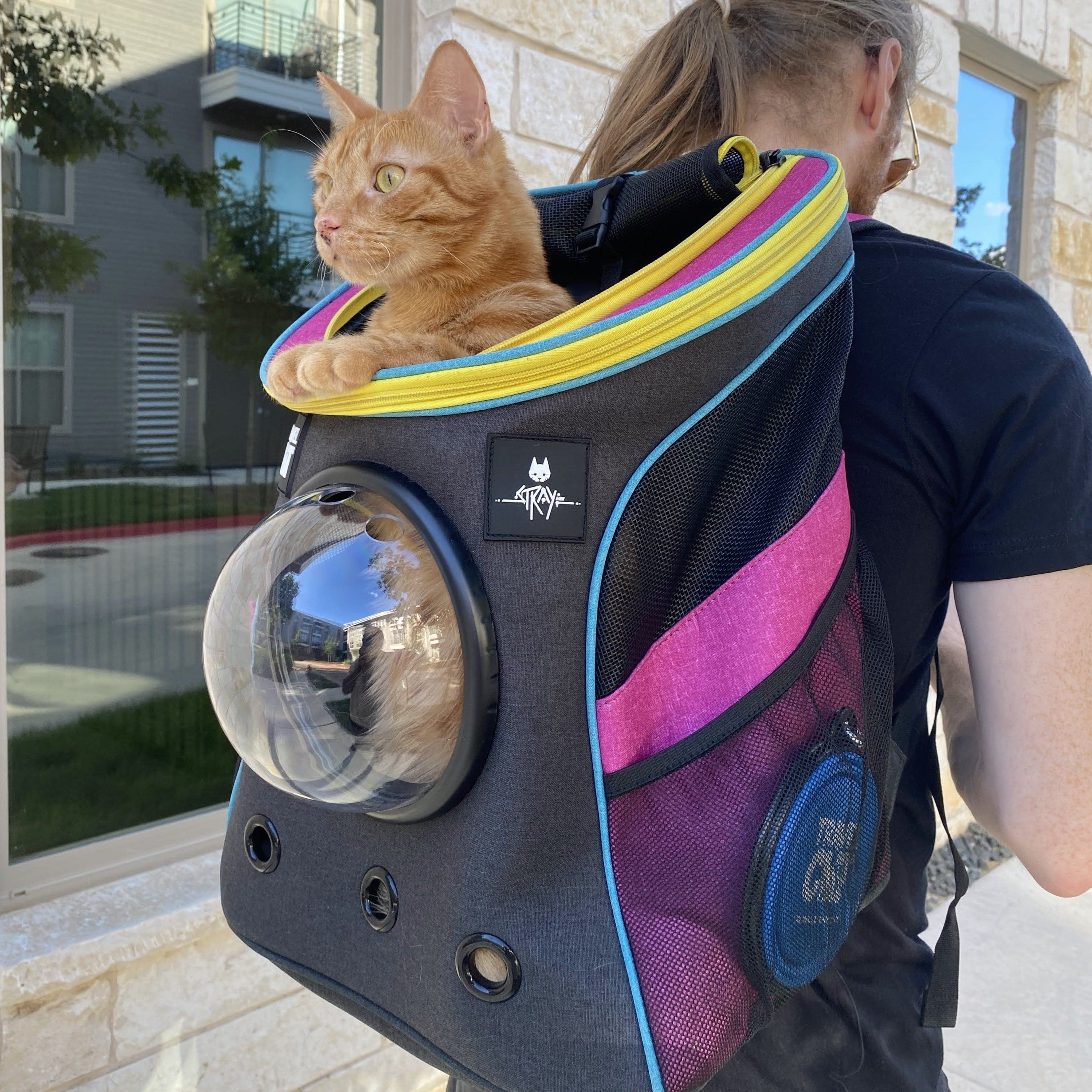 SK8er Club Bad Boy Cat Police Department Backpack School Travel Back Pack