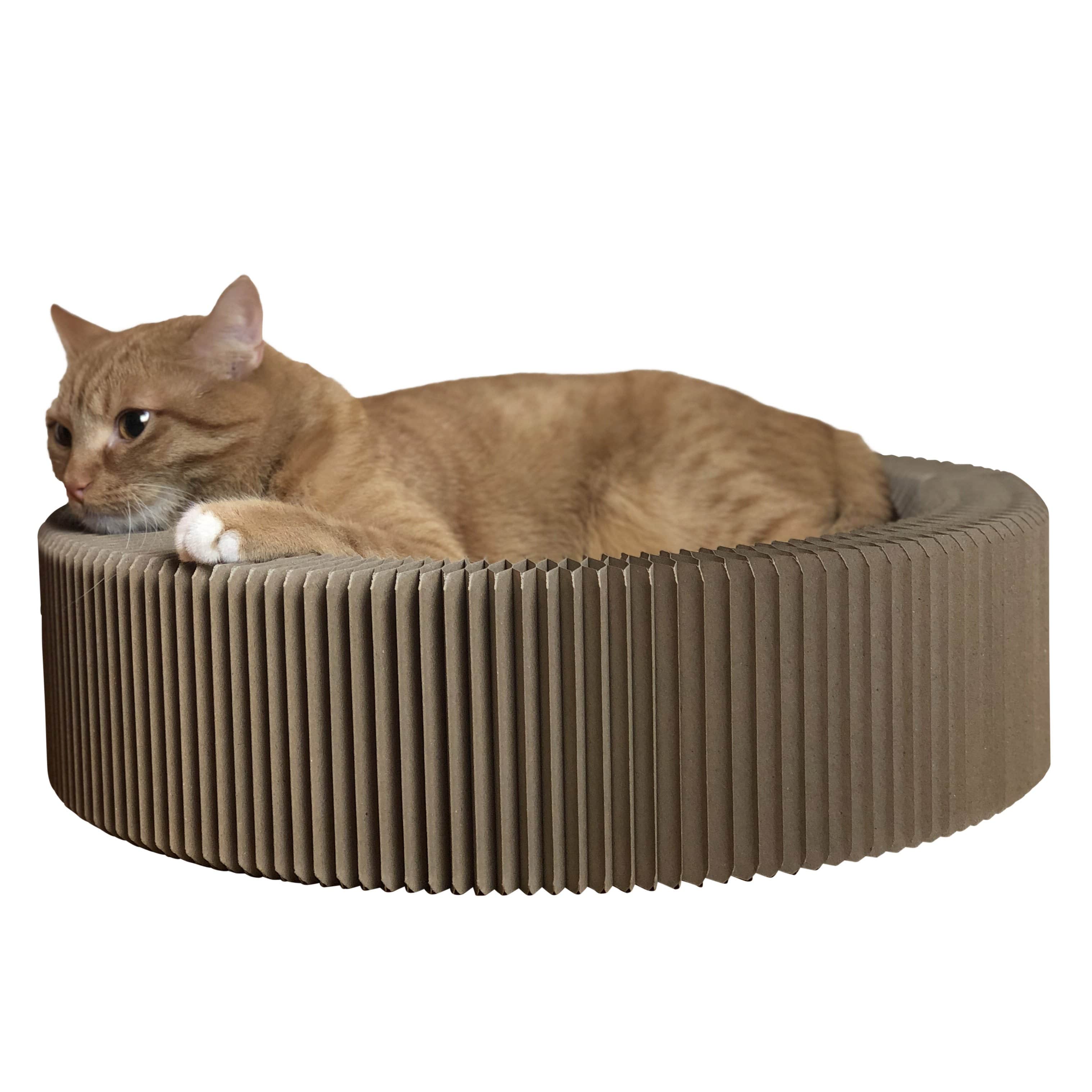 "The Accordion" Travel Cardboard Bed & Scratcher