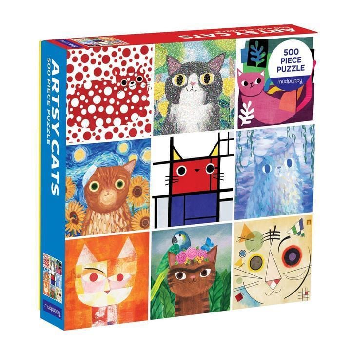Artsy Cats 500 Piece Family Puzzle