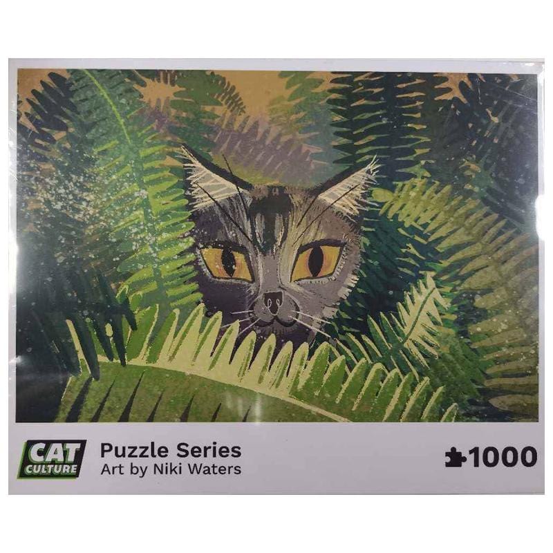 "Jungle Cat" by Niki Waters - Cat Culture Artist Series Puzzles