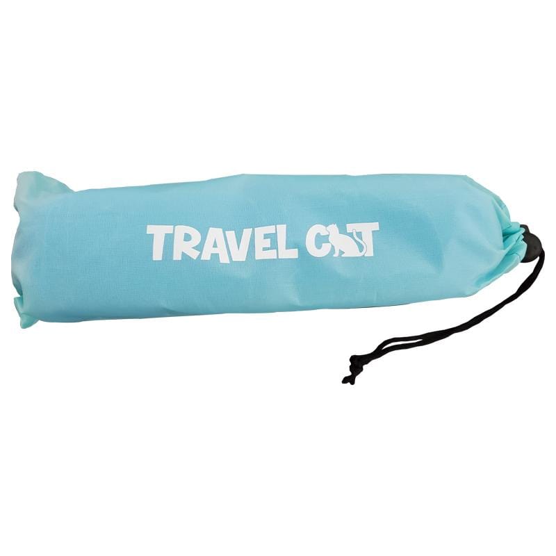 "The Travel Buddy" Foldable All-In-One Double Bowl & Mat - Portable Cat Food & Water Dish