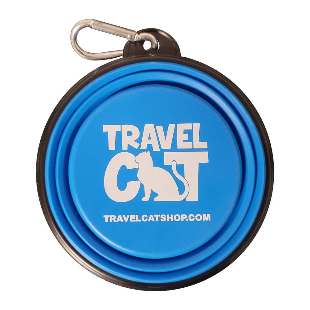 "The Go Anywhere Bowl" Collapsible Travel Pet Food and Water Dish For Cats