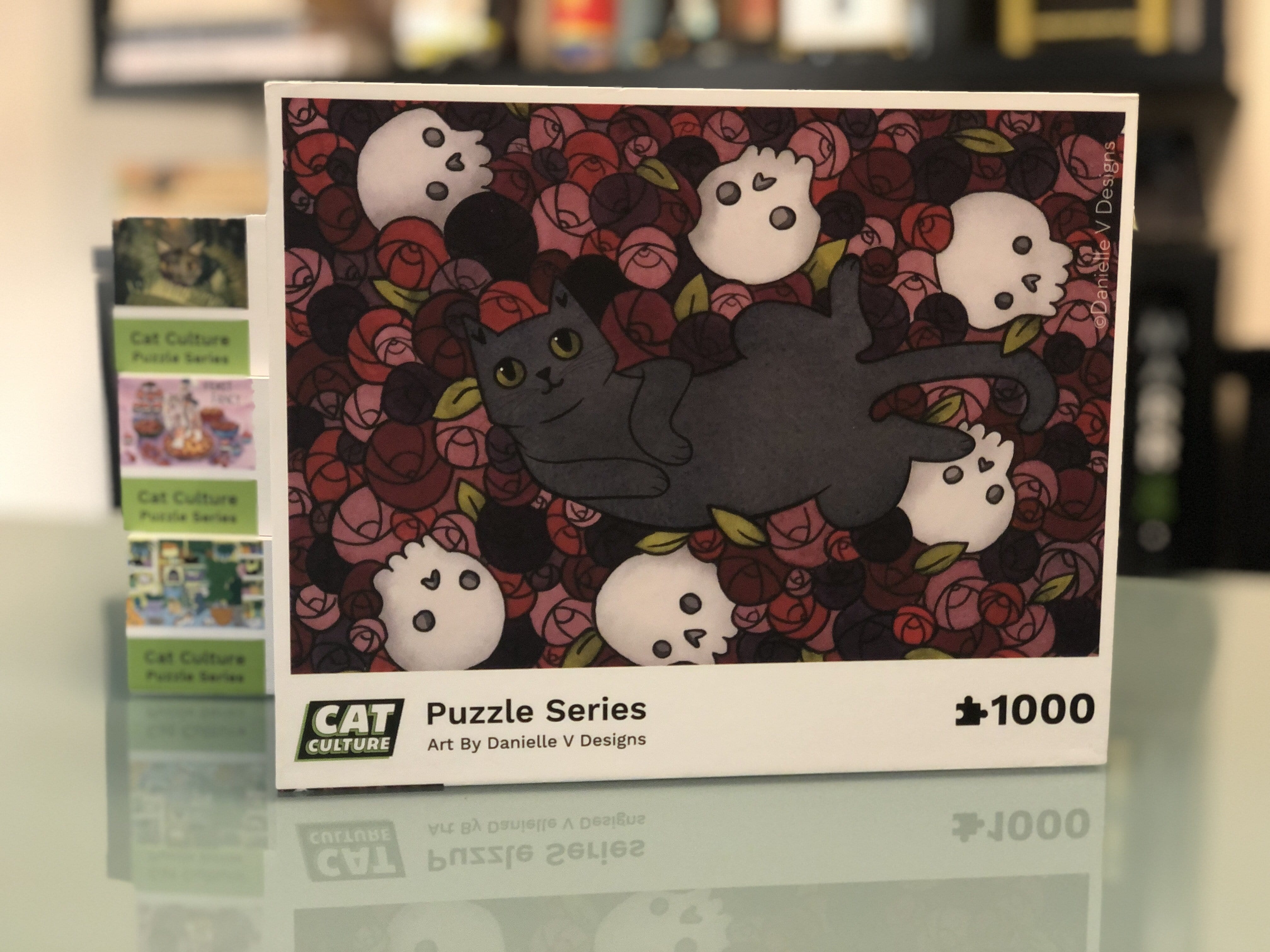 "Hardcore Kitty" by Danielle V. Designs - Cat Culture Artist Series Puzzles