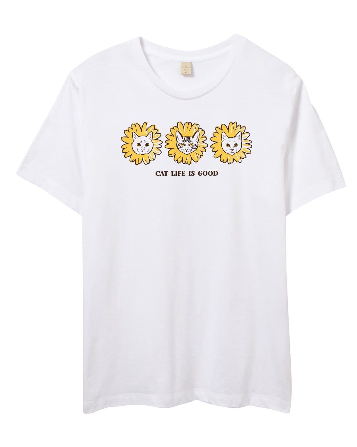 Life is good yellow flower shirt best sale