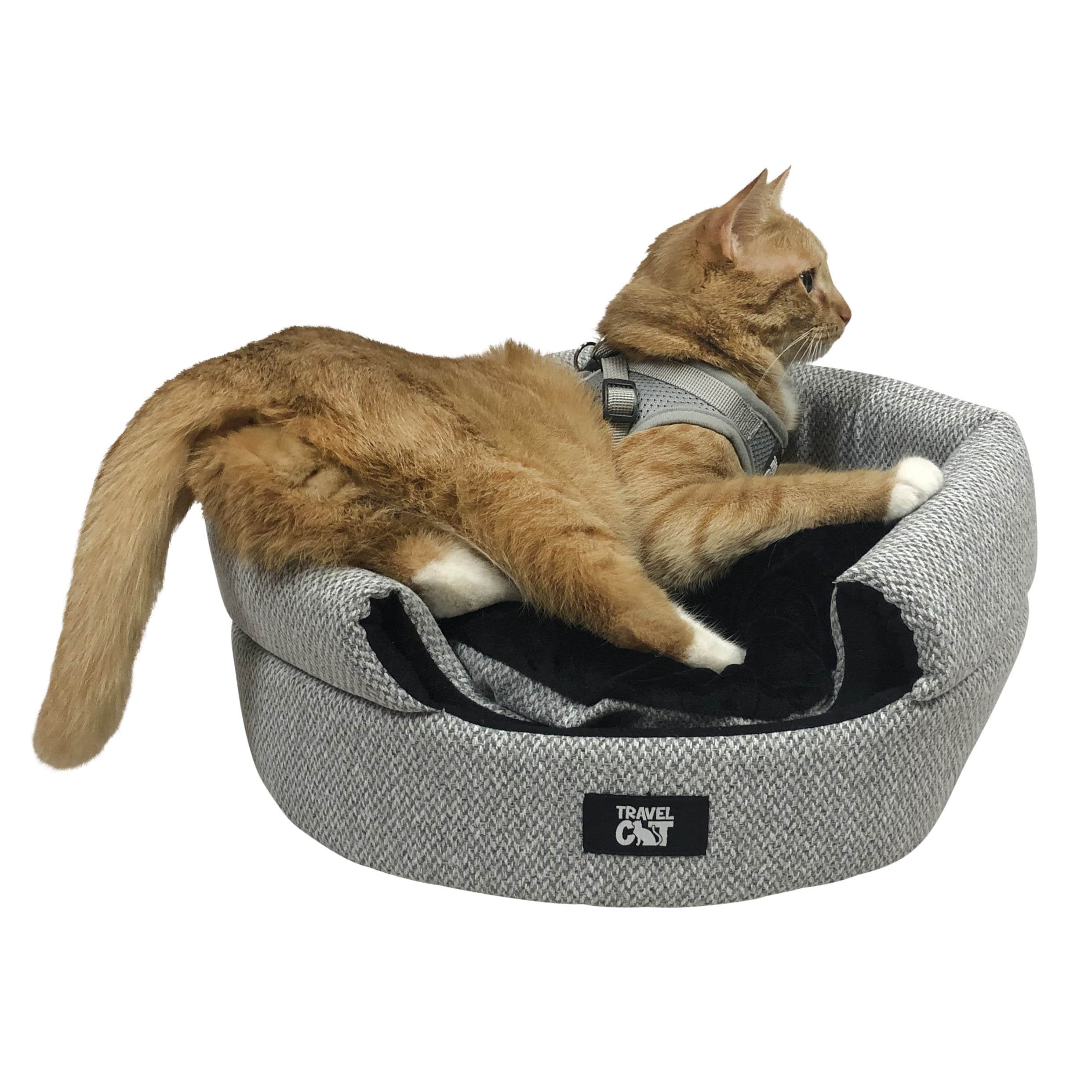 "The Meowbile Home" Convertible Cat Bed & Cave