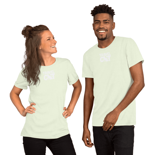 Travel Cat Short-Sleeve Unisex T-Shirt - Citron