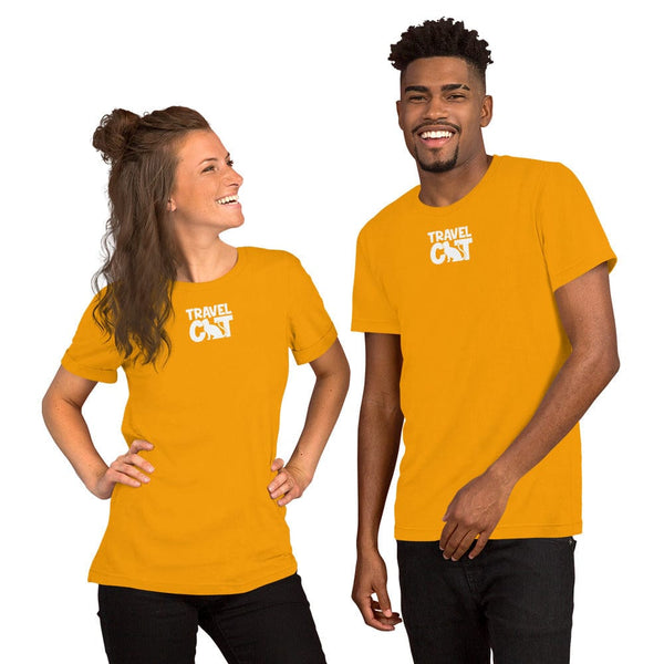 Travel Cat Colors Short-Sleeve Unisex T-Shirt - Gold