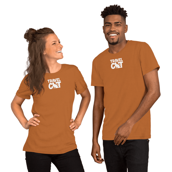 Travel Cat Short-Sleeve Unisex T-Shirt - Toast